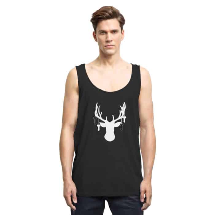 Hirsch Weiß 3 - Relaxed Tank Top – Bild 2