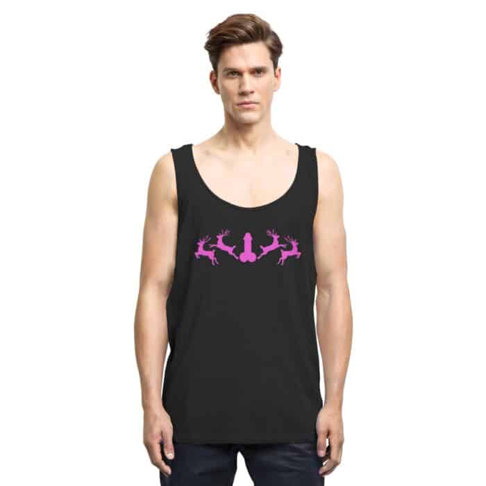 Hirsch Muster 2 Pink - Relaxed Tank Top – Bild 2