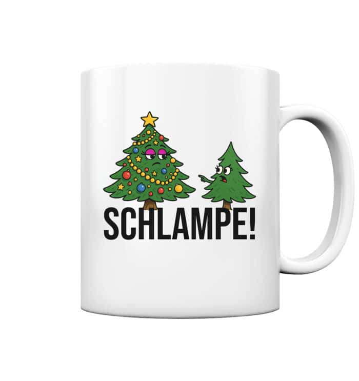 Schlampe Schwarz - Tasse glossy – Bild 1