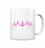 Hirsch Muster 2 Pink - Tasse glossy