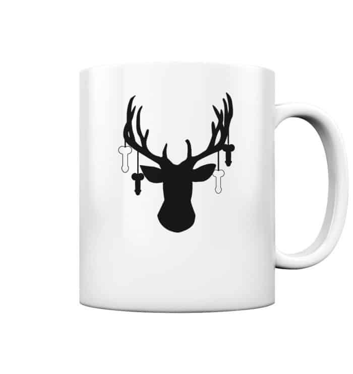 Hirsch Black 3 - Tasse glossy – Bild 1